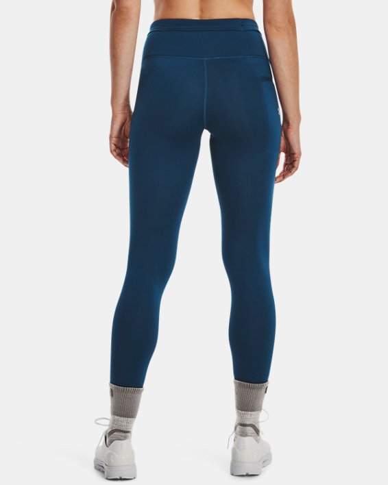 Women's UA OutRun The Cold Tights, Blue, pdpMainDesktop image number 1